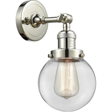 Innovations Lighting One Light Vintage Dimmable Led Semi-Flush Mount 201F-PN-G202-6-LED